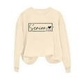 thumbnail image 5 of Uootdi Oversized Long Sleeve Shirt Gift Crewneck Senior Class of 2026 Graduation Sweatshirt for Women Teen Girls Pullover, 5 of 5