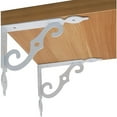 thumbnail image 5 of Heavy Carbon Steel Floating Shelf Bracket, Thickened Design, High Load-Bearing & Wear-Resistant, Edge Protection Prevents Slipping, Easy Installation for Living Room Bedroom Kitchen Garage Shelves, 5 of 5