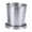 L, variant on Collapsible Stainless Steel Travel Cup with Leak-Proof Seal for Camping, Hiking, and Emergency Hydration in Silver