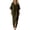 Army Green(Womens Dresses), variant on Womens Kaftan Maxi Dress Fashion Cotton Linen V Neck Boho Long Dress with Side Slit Loose Fit Beach Coverups