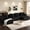 Black+4 Seat, variant on SEENYOO 130" Boneless Couch, Modern Couches for Living Room, U-Shaped 4-Seat Modular Sofa with Chaise, Oversized, No Assembly, Gray