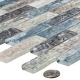 thumbnail image 2 of Giovan Qora Blue 1-in. x 4-in. Brick Joint Matte Glass Mosaic Wall and Floor Tile, 2 of 6