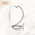 thumbnail image 2 of 2 pc Iron Wire Ornament Display Stand Air Plant Holder Terrarium Hanger Black 104x145x235mm, 2 of 7