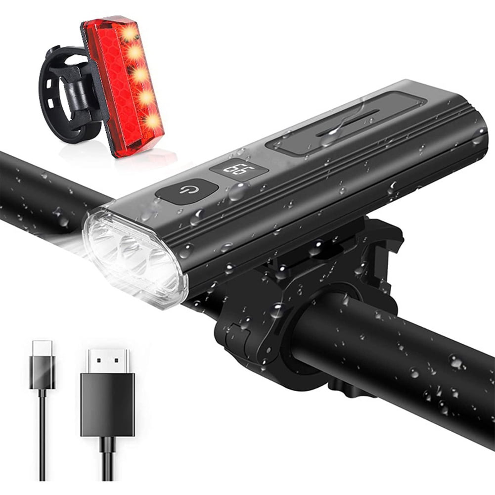 Cycle Torch USB Rechargeable Bike Light SetRoad Bike White LED Headlight &... 
