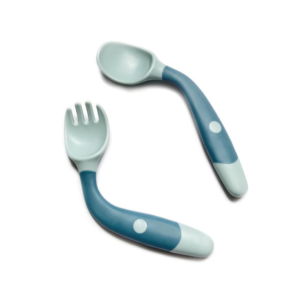 Tableware Safe Food For Training Flatware Baby Silicone Spoon Feeding Soft 