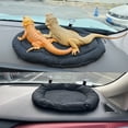 thumbnail image 3 of Bearded Dragon Bed Soft Mat with Suction Cup Bearded Dragon Sleep Cushion Washable for Travel Reptile Tank Accessories Small Animal Carrier for Lizard Leopard Gecko (Black), 3 of 5