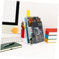 thumbnail image 4 of Sujetalibros multifunción, organizador de archivos acrílicos, extremos de libros, soporte decorativo para folletos, clasificadores de espacio de trabajo, organizador de correo, literatura, 4 of 5
