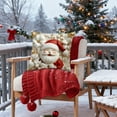 thumbnail image 5 of YIKA Christmas Tree Snowflake Reindeer Pillowcase Christmas Pillow Cover Holiday Decoration Sofa Decoration Linen Pillow Home Sofa Holiday Decoration Pillow Cover 45x45cm B, 5 of 7