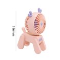 thumbnail image 3 of USB Mini Pet Fan Gifts 5V 500mAh Ventiladores de mesa eléctricos de 3 velocidades Decoración Ciervo rosa Ehuebsd Libre de BPA, 3 of 3