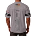 thumbnail image 6 of Youpwaven 250th Anniversary USA Merchandise Men's V-Neck Sport Jersey, Patriotic 250 Year American Anniversary Flag Tee, Casual Athletic Short Sleeve, 6 of 6