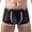 Black, variant on Iugvhana Men's Lace Boxer Briefs Underwear Breathable Low Rise Bulge Enhancing Pouch Trunks Pack M L XL 2XL Black L