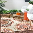 thumbnail image 2 of SAFAVIEH Veranda Axum Geometric Indoor/Outdoor Area Rug, 9' x 12', Chocolate/Blue, 2 of 6