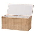 thumbnail image 2 of bali & pari Caden Braided Natural Rattan Chest with Lift-top Lid, 2 of 6