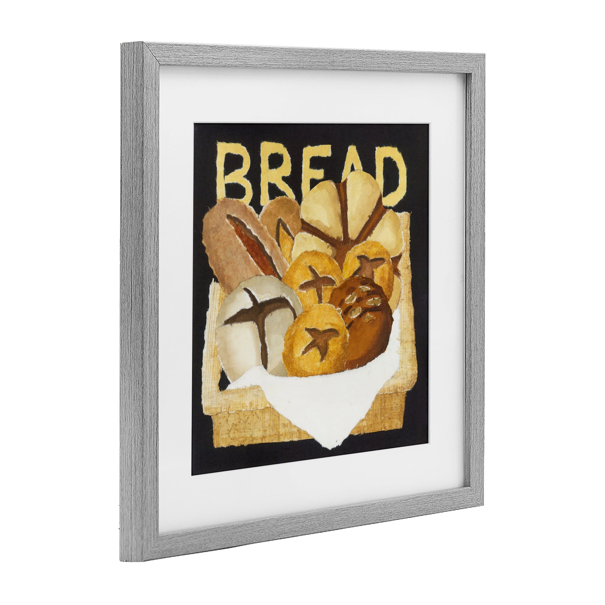 Stupell Industries Bread Assorted Box Gray Framed Print Under Glass, design by Nancy Overton