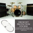 thumbnail image 2 of SHISUYAN Patch de Tambour Double Marche Autocollant de Remplacement pour Percussion de Tambour, 2 of 9