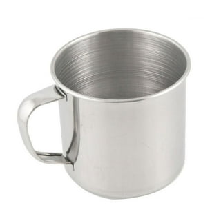 2 X Stainless Steel Cup 550 ML Travel Metal Tumbler Drink Mug Tea Handle  Camping