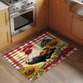 thumbnail image 3 of Rooster Chicken 2x3 Area Rugs for Living Room, Sunflower Watercolor Art Vintage Farm Non Slip Floor Mat Washable Low-Profile Indoor Carpet for Bedroom, Dining Room, Bathroom, 3 of 9