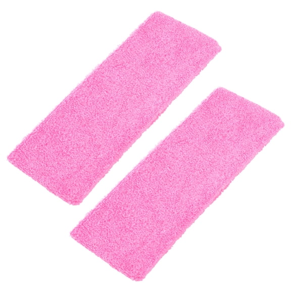 Unique Bargains 2 Pcs Women Elastic Sports Head Band Sweat Absorbent Headband Pink for Girls