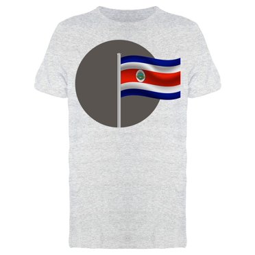 Flagpole Circle Costa Rica T-Shirt Men -Image by Shutterstock, Male Small