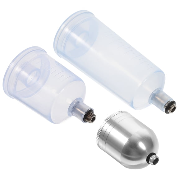 GOOHOCHY Airbrush Fluid Cup Replacement Assorted Color 3Pcs 3.8X2.5in