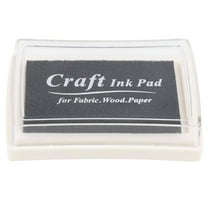 Black Ink Pad Inkpad Rubber Stamp Finger Print Craft Non-