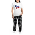 thumbnail image 5 of CafePress - Democrat Donkey Women's Light Pajamas - Women's Short Sleeve Print T-Shirt and Pants Light Cotton Pajama Set, 5 of 7