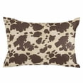 thumbnail image 2 of Brown Beige Standard Size Pillow Cover, Pillowcase Protectors with Zipper, Breathable Decorative Throw Pillow Case Cover, Modern Animal Texture Abstract Pillow Shams for Couch Sofa 20x26Inch, 2 of 8