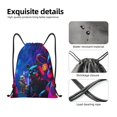 thumbnail image 4 of Pofeuu Five Nights At Freddy'S for Water-Resistant 210D Drawstring Bag Compact Foldable Design Gym Yoga Travel Essentials Lightweight Carryall-Small, 4 of 6