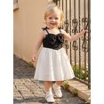 thumbnail image 5 of Cenuakty Baby Girl Summer Dress Sleeveless Bow Front Contrast Color A-Line Dress Toddler Casual Dress, 5 of 9
