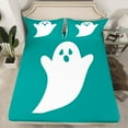 thumbnail image 2 of Castle Fairy Children Kawaii Ghost 4-Piece Full Size Sheets,Festival Theme Bed Sheets,Happy Halloween Lightweight Sheet Sets,Luxury Bedroom Decor, 2 of 7