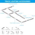 thumbnail image 7 of H Track T Connector, H Type Single Circuit 3-Wire-1 Track Lighting Kit, Corner Joiner, UL Listed, Flame Retardant Material, for H Track System, 3 Years Warranty, 120V, Black, 7 of 7