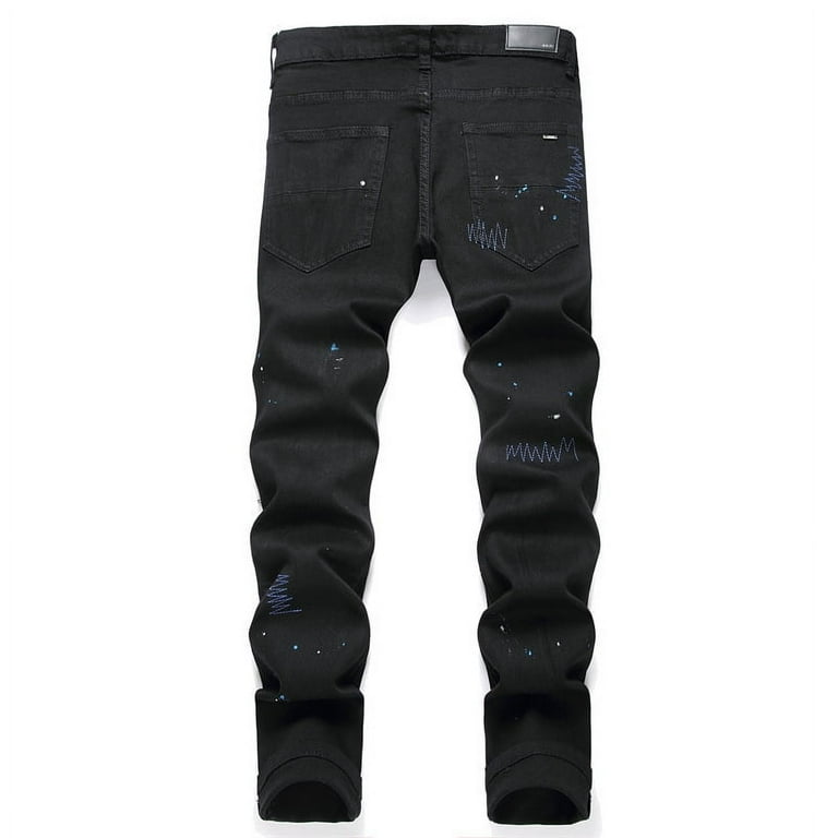 Amiri men's jeans casual comfort ripped holes denimjean