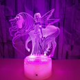 thumbnail image 1 of Luz nocturna de unicornio para niños, lámpara nocturna 3D, 16 cambios de color con BRILLAR  Rojo Verde, 1 of 5