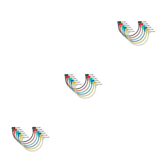 Soidarity Cable de Pedal de efecto de 6 piezas, cuerdas de bajo eléctrico para estudio, instrumento Musical, reemplazo de línea alámbrica, Type1 NO1