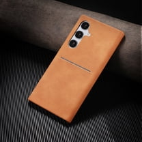 Wallet Case for Samsung Galaxy A35,Premium Retro Matte PU Leather Phone Case with Credit Card Holder,Slim Durable Shockproof Protective Cover Wireless Charging Case for Samsung Galaxy A35,Yellow