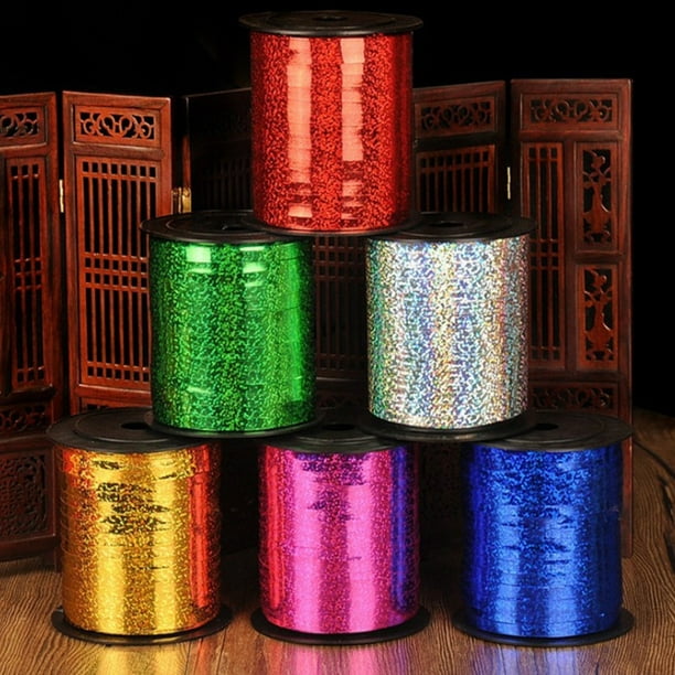 Cheers 250 Yards Laser Balloon Ribbon String Wedding Party Gift Wrapping  Craft Decor 