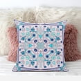 thumbnail image 2 of Amrita Sen Designs  20 x 20 in. Paisley Leaf Geo Suede Zippered Pillow with Insert - Multi Color, 2 of 5