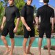 thumbnail image 5 of Traje de Buceo de 3 mm para hombre Cola Traje de surf de manga corta neopreno Shorty Rashguard, 5 of 8