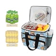 thumbnail image 2 of FORMRS Insulated Cooler Bag 24 Cans Capacity Soft Leakproof Lunch Box with Side Pockets, Blue Halloween Ghosts, 2 of 7