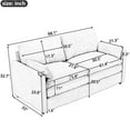 thumbnail image 4 of Oversized Light Grey Sofa with Detachable Lumbar Pillow | Great for Relaxing After a Long Day | Ensures Full - body Support and Sophisticated Ambiance, 4 of 4