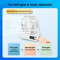 thumbnail image 7 of UttpKLBx Portable Automatic Remote Fan Portable Clip on Fan Personal Portable Fan Air Fans Cooling for Room, Quiet Personal Small Fan for Home (White), 7 of 7