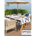 thumbnail image 5 of Outdoor Tablecloth with Umbrella Hole for Patio/Picnic/Party/Camping, 250th Anniversary Waterproof Table Cloth Rectangle Table Cover Washable, Home Sweet Black Plaid 4th of July (60"x 102"), 5 of 9