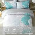 thumbnail image 3 of Davulos Full Size Comforter Set - 7 Pieces Floral Soft Bedding Sets,Full Bed in a Bag with Flowers Comforter, Sheets, Pillowcases & Shams, 3 of 9