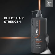 Dove Men+Care Shampoo Builds Hair Strength, Thick & Strong, With Calcium, 28 fl oz