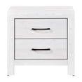thumbnail image 5 of Dtwnek Nightstand with 2 Drawers and Handles, White, 5 of 6