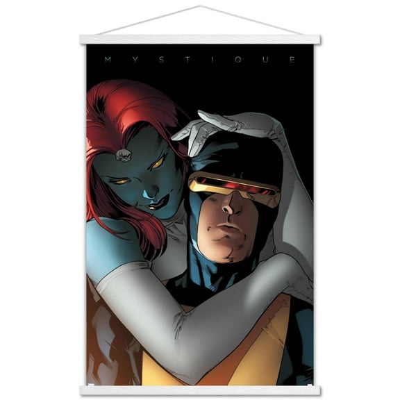 Marvel Comics - Mystique Cyclops - Close-Up Wall Poster with Wooden Magnetic Frame, 22.375" x 34"