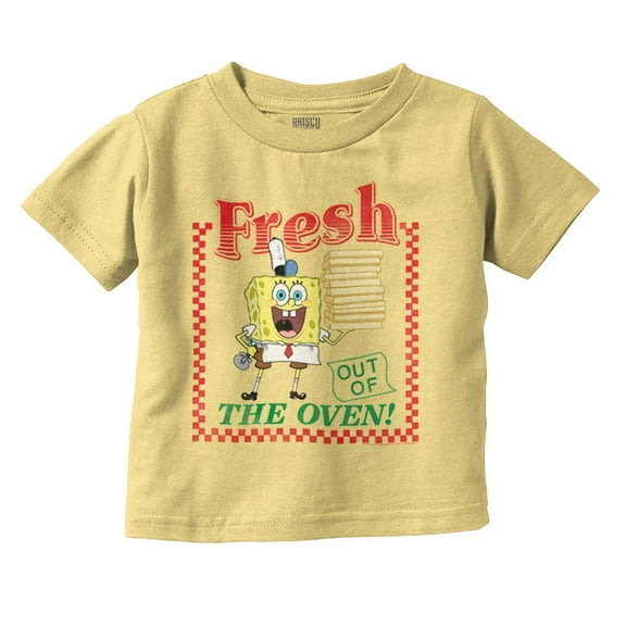 SpongeBob Fresh Krusty Krab Pizza Toddler Boy Girl T Shirt Infant Toddler Brisco Brands 6M