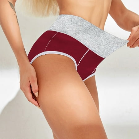 Gubotare Women Panties Cotton Bikini Underwear For Women Panties No Show High Cut Low Rise Womens Bikini Underwear Multicolor XL