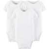Child Of Mine By Carters Newborn Baby Boy, Girl or Unisex Short Sleeve Bodysuit, 3 Pack