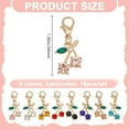 thumbnail image 2 of 16pcs Cherry Bling Shoe Charms 8 Colors Alloy Glass Shoe Pendant Shoe Clips Hanging Decoration Shoe Buckles Pendant with Ring for Shoe Keychain Bag Decor Birthday Festival Present colorful, 2 of 5